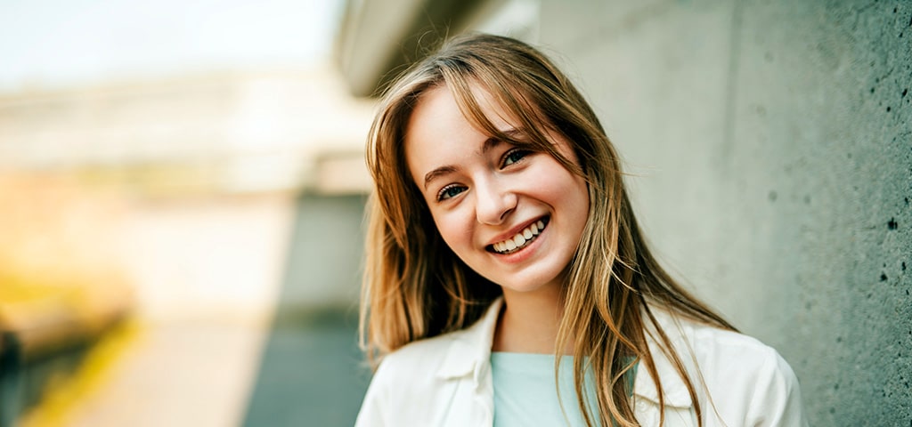 Girl Smiling Honey Orthodontics in Gurnee, IL